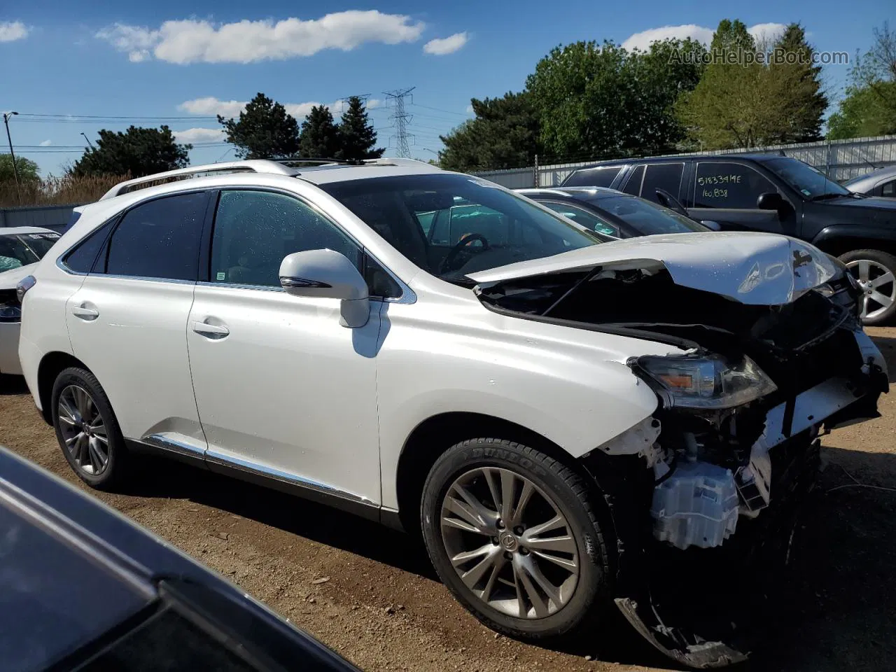 2013 Lexus Rx 350 White vin: 2T2ZK1BA2DC092667