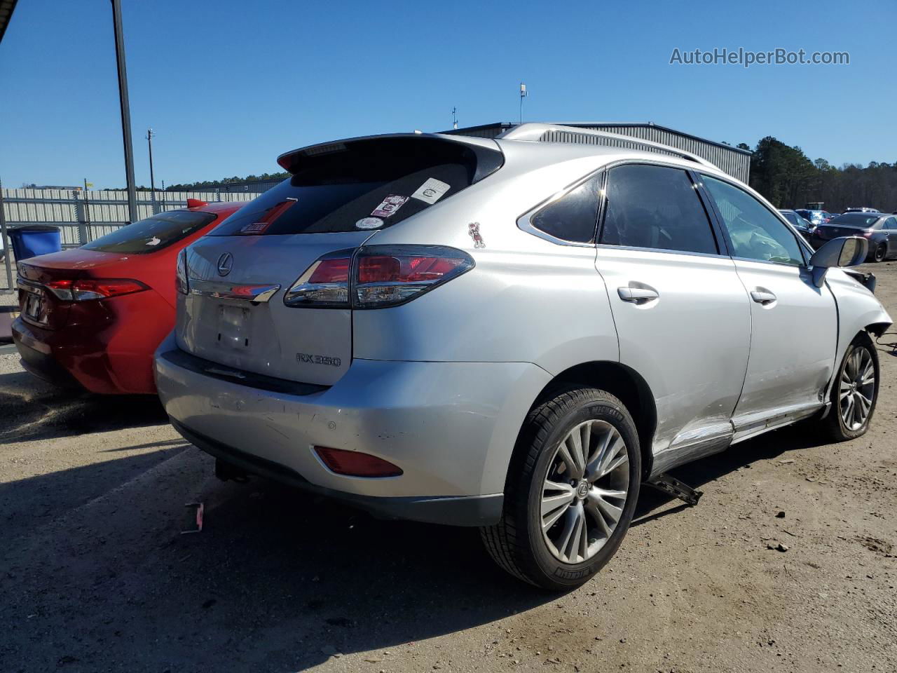 2013 Lexus Rx 350 Silver vin: 2T2ZK1BA2DC097139