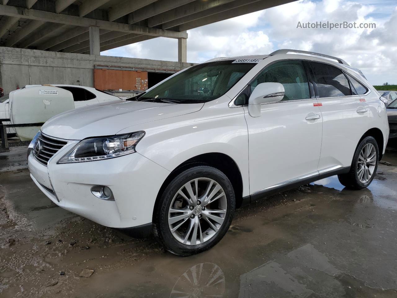 2013 Lexus Rx 350 White vin: 2T2ZK1BA2DC118104