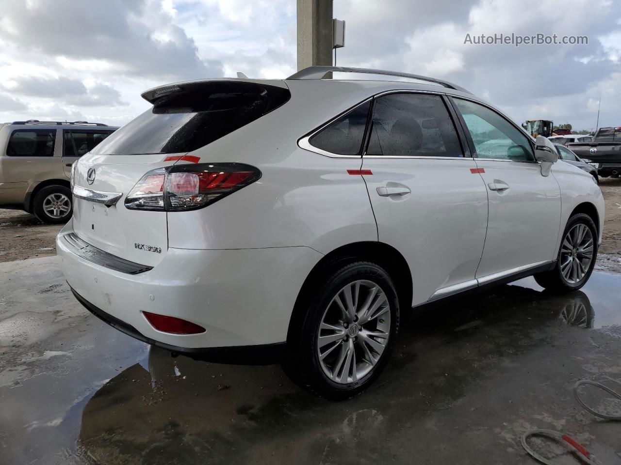 2013 Lexus Rx 350 White vin: 2T2ZK1BA2DC118104