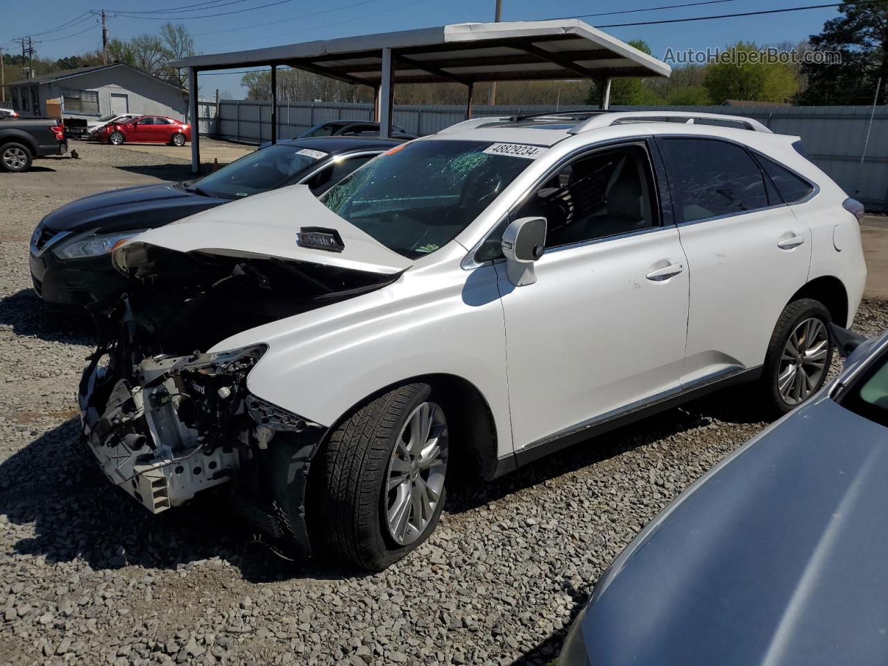 2013 Lexus Rx 350 White vin: 2T2ZK1BA3DC101747