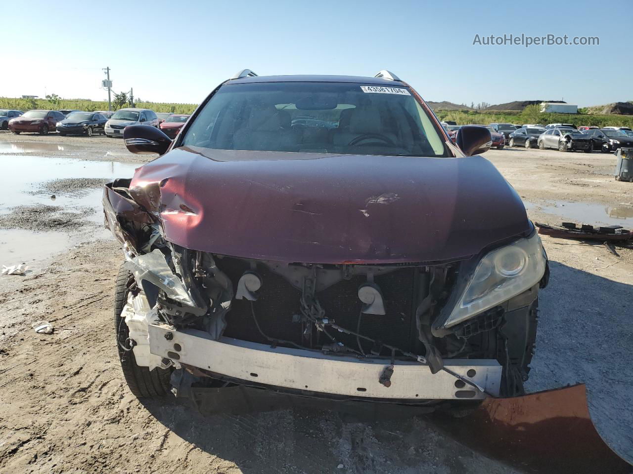 2015 Lexus Rx 350 Burgundy vin: 2T2ZK1BA3FC195471