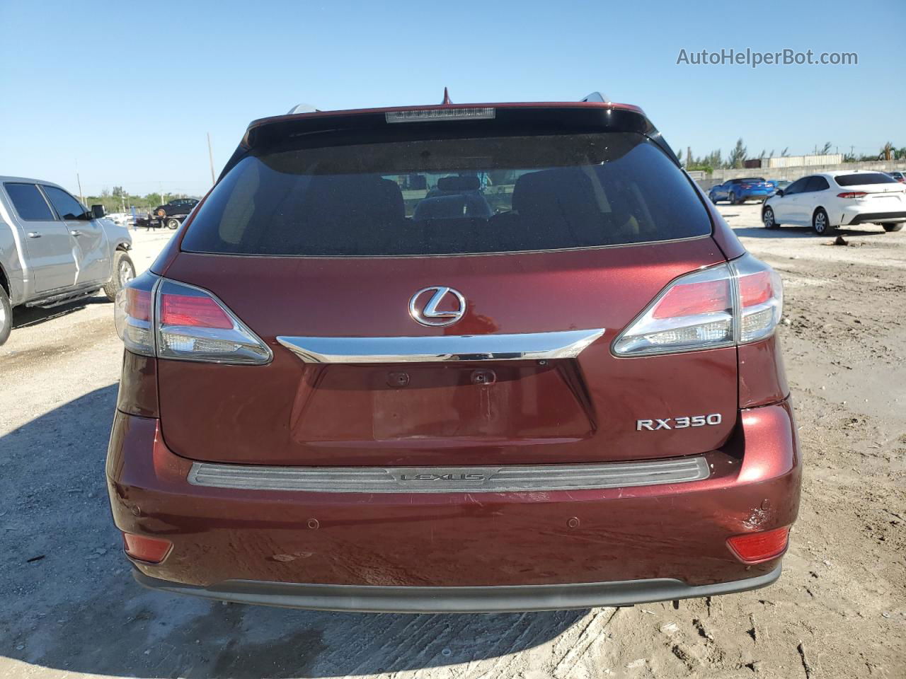 2015 Lexus Rx 350 Burgundy vin: 2T2ZK1BA3FC195471