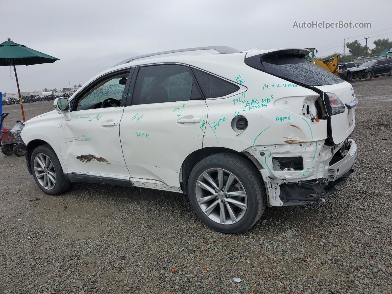 2013 Lexus Rx 350 White vin: 2T2ZK1BA4DC114488