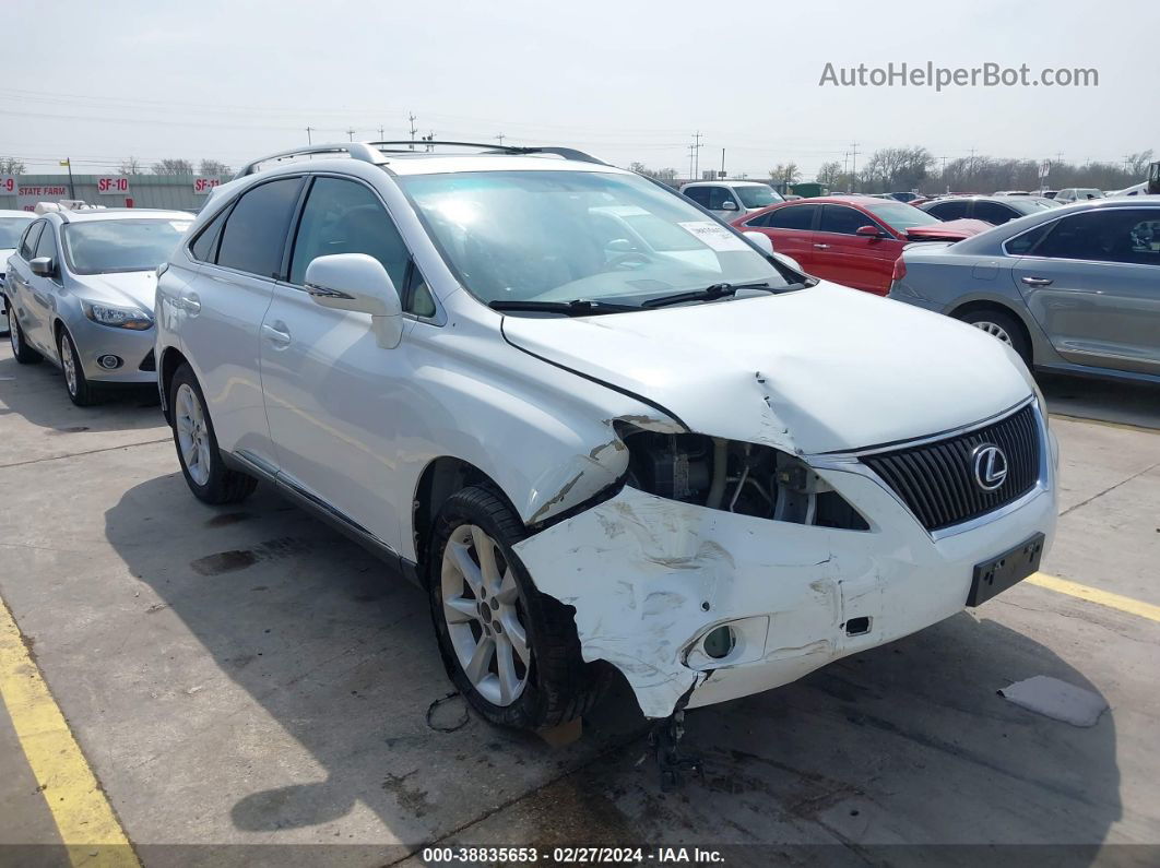 2010 Lexus Rx 350   White vin: 2T2ZK1BA5AC033186