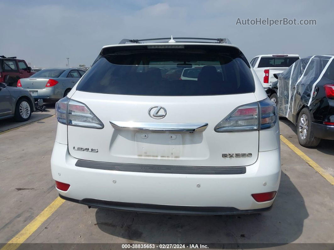 2010 Lexus Rx 350   White vin: 2T2ZK1BA5AC033186