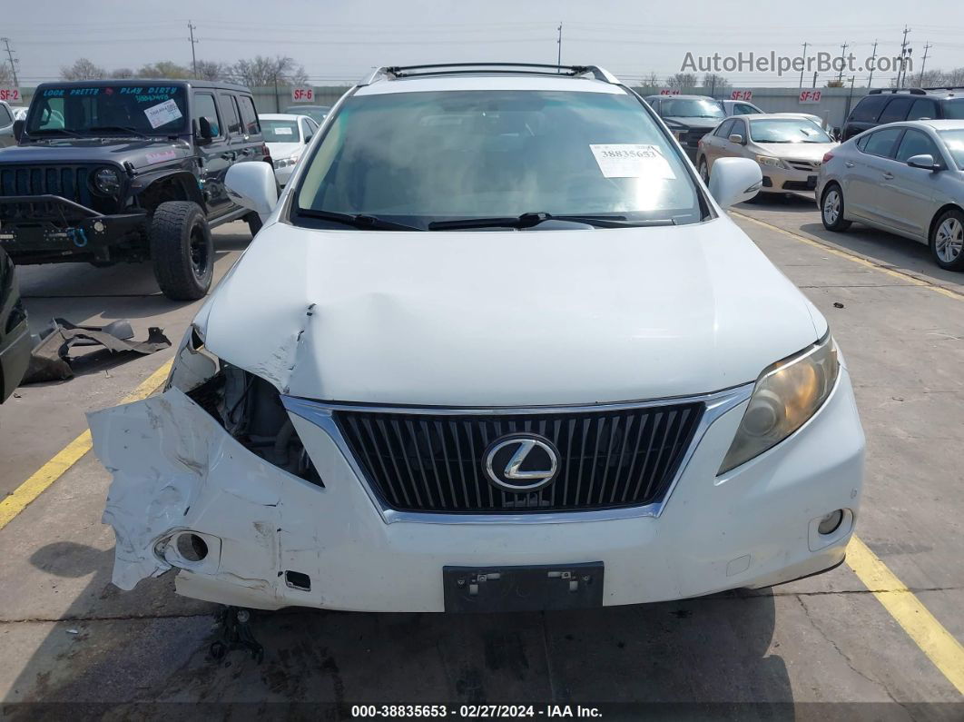 2010 Lexus Rx 350   White vin: 2T2ZK1BA5AC033186