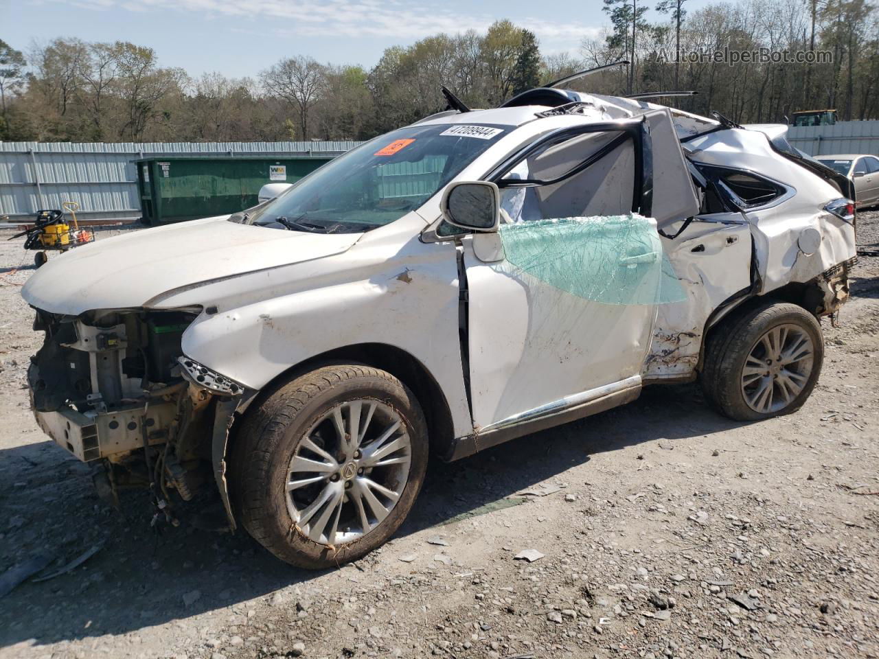 2013 Lexus Rx 350 White vin: 2T2ZK1BA5DC114306