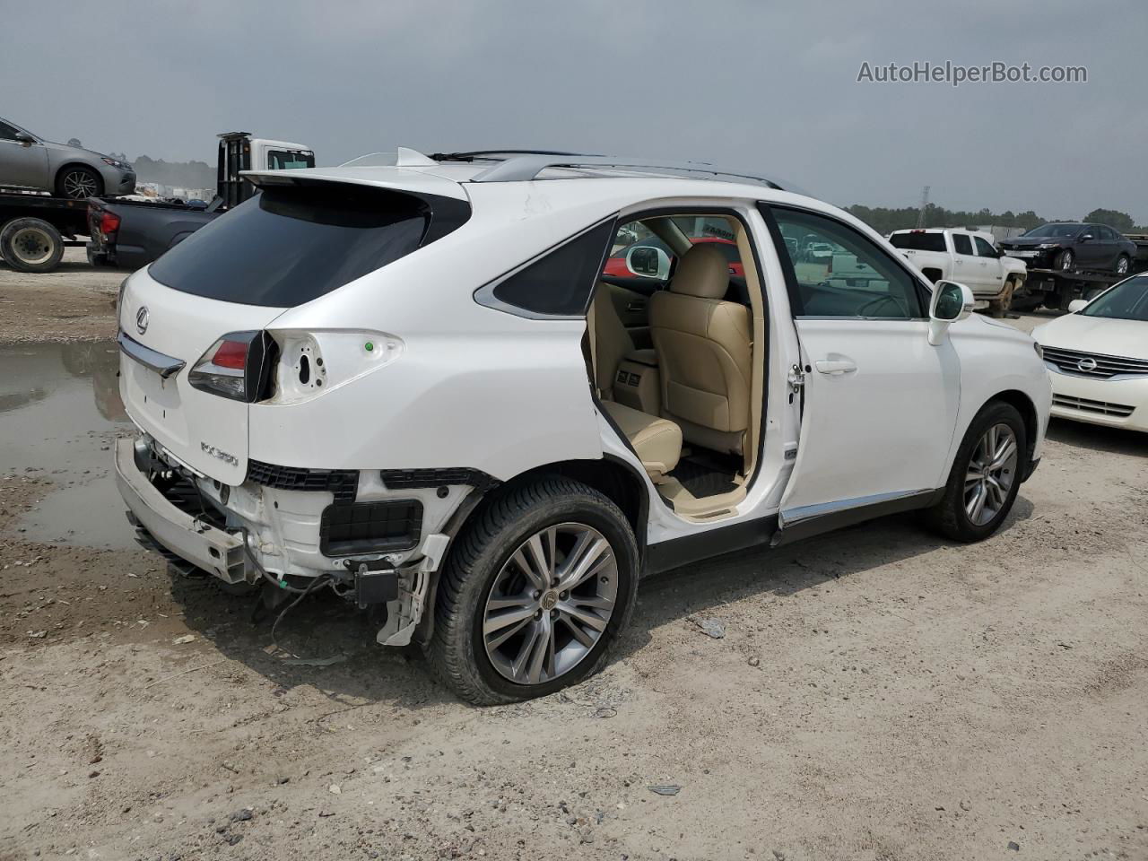 2015 Lexus Rx 350 White vin: 2T2ZK1BA5FC183533