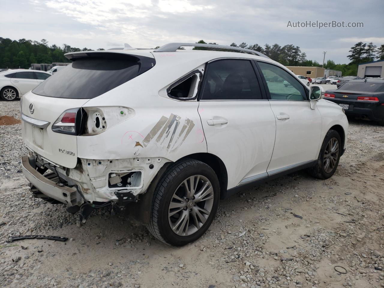 2013 Lexus Rx 350 White vin: 2T2ZK1BA6DC129090