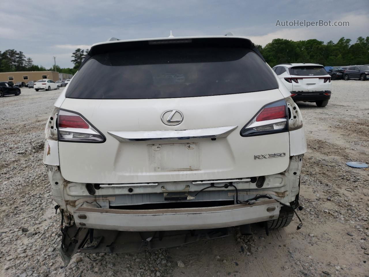 2013 Lexus Rx 350 White vin: 2T2ZK1BA6DC129090