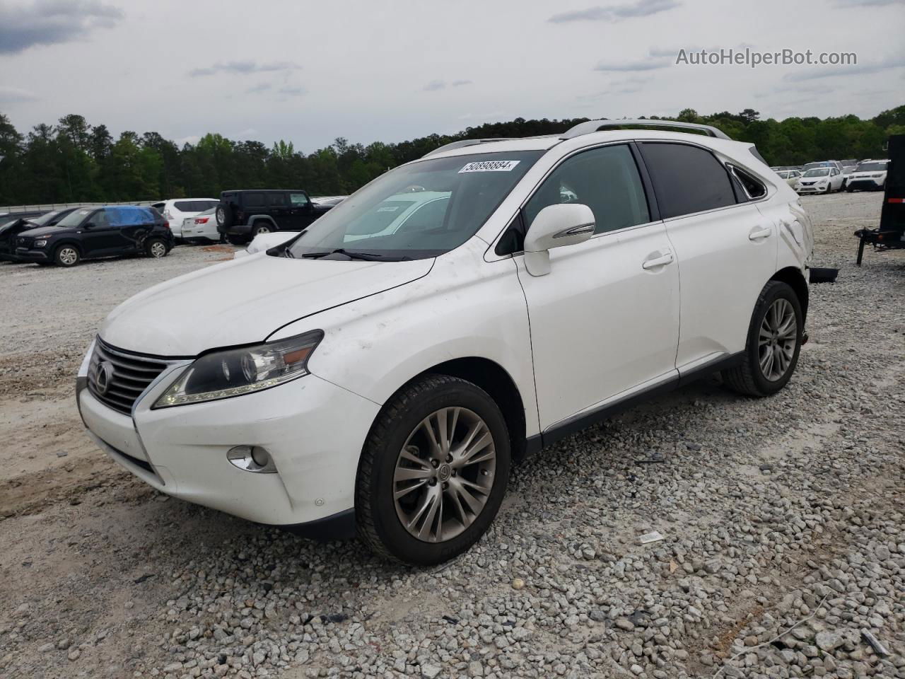 2013 Lexus Rx 350 White vin: 2T2ZK1BA6DC129090