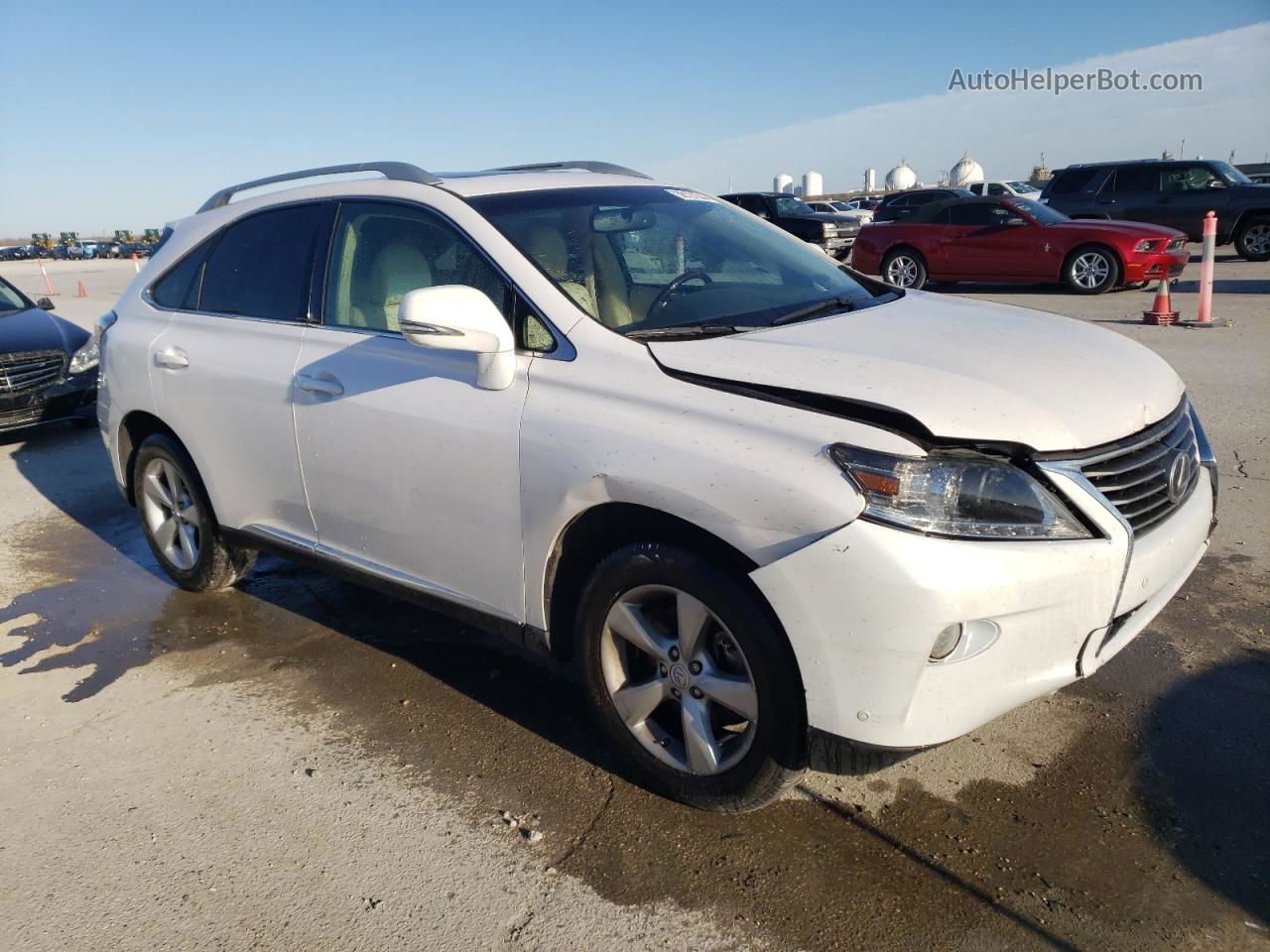 2015 Lexus Rx 350 White vin: 2T2ZK1BA6FC160469