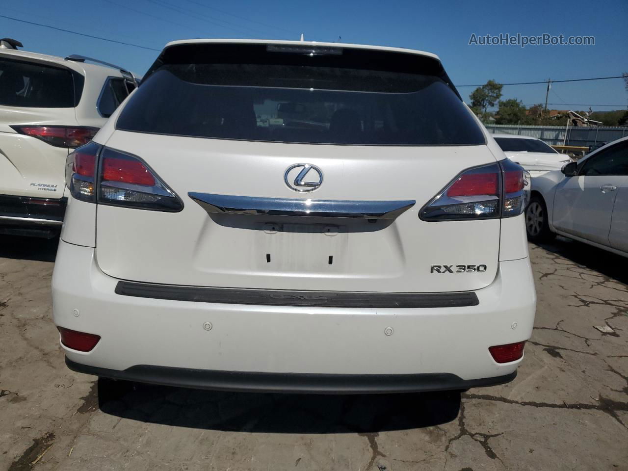 2013 Lexus Rx 350 White vin: 2T2ZK1BA7DC127509