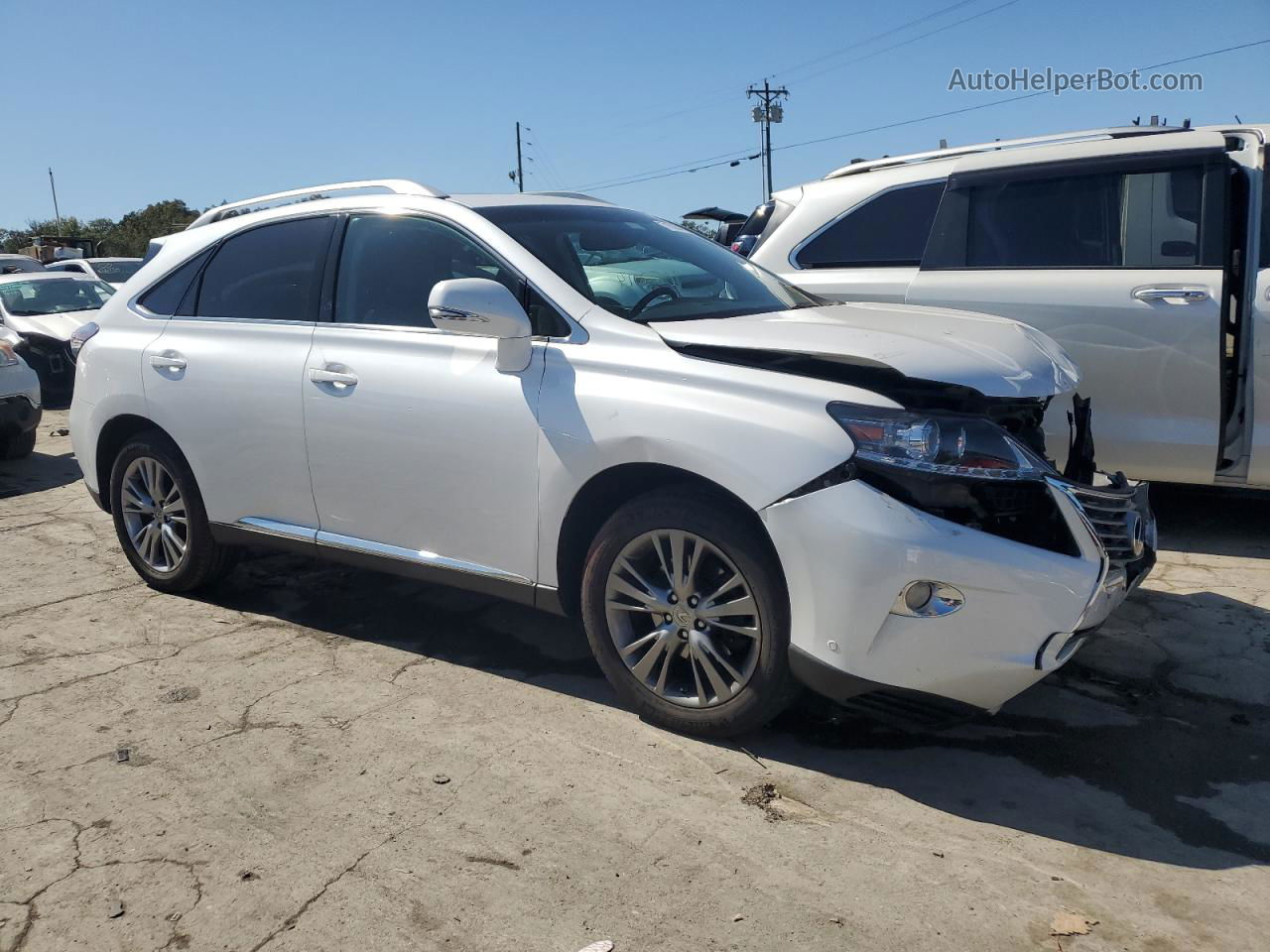 2013 Lexus Rx 350 White vin: 2T2ZK1BA7DC127509