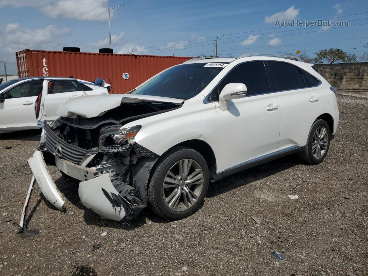 2015 Lexus Rx 350 White vin: 2T2ZK1BA7FC157449