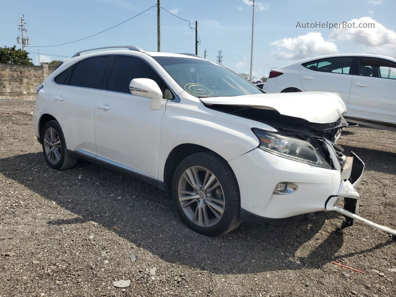 2015 Lexus Rx 350 White vin: 2T2ZK1BA7FC157449