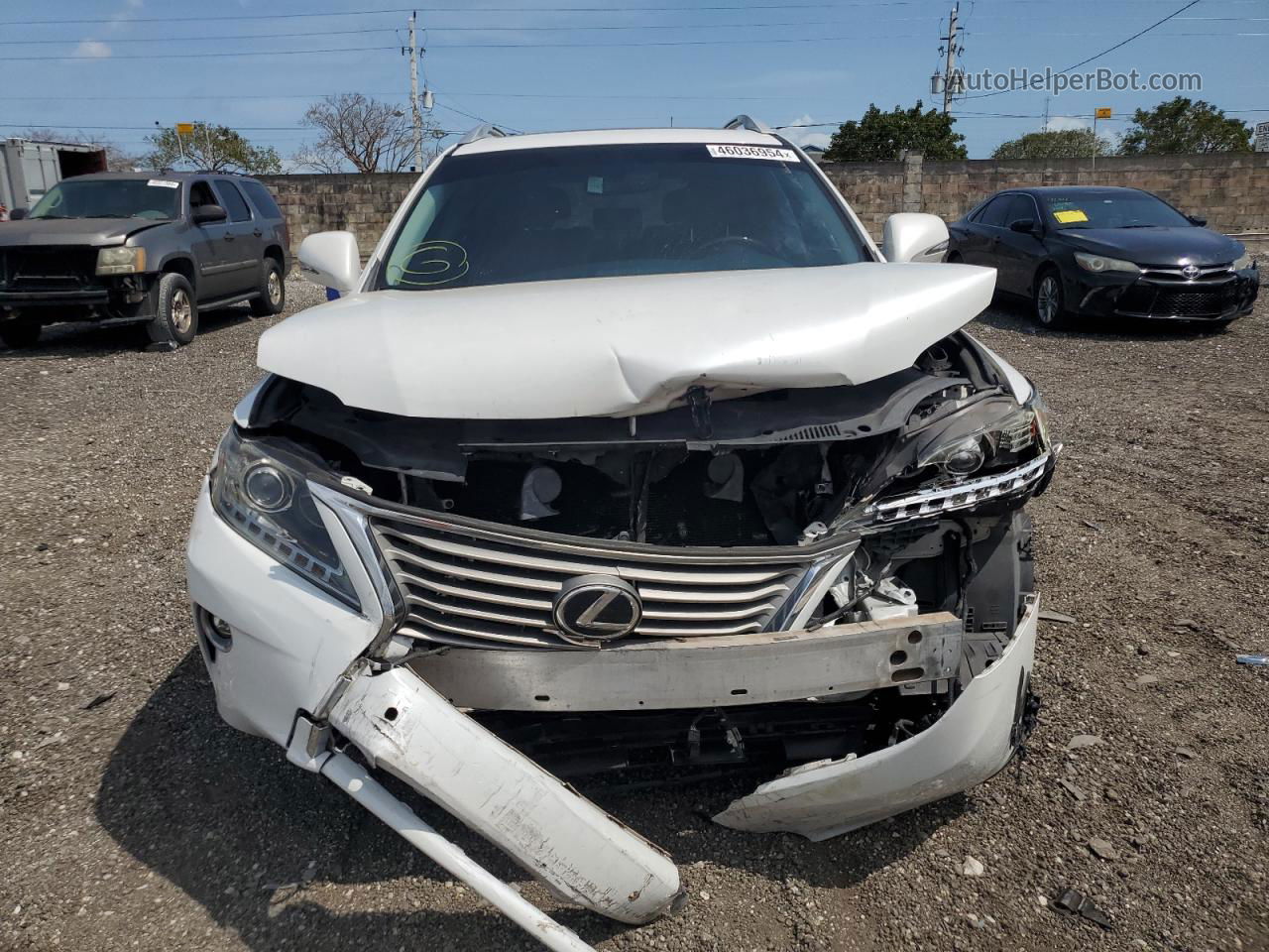 2015 Lexus Rx 350 White vin: 2T2ZK1BA7FC157449