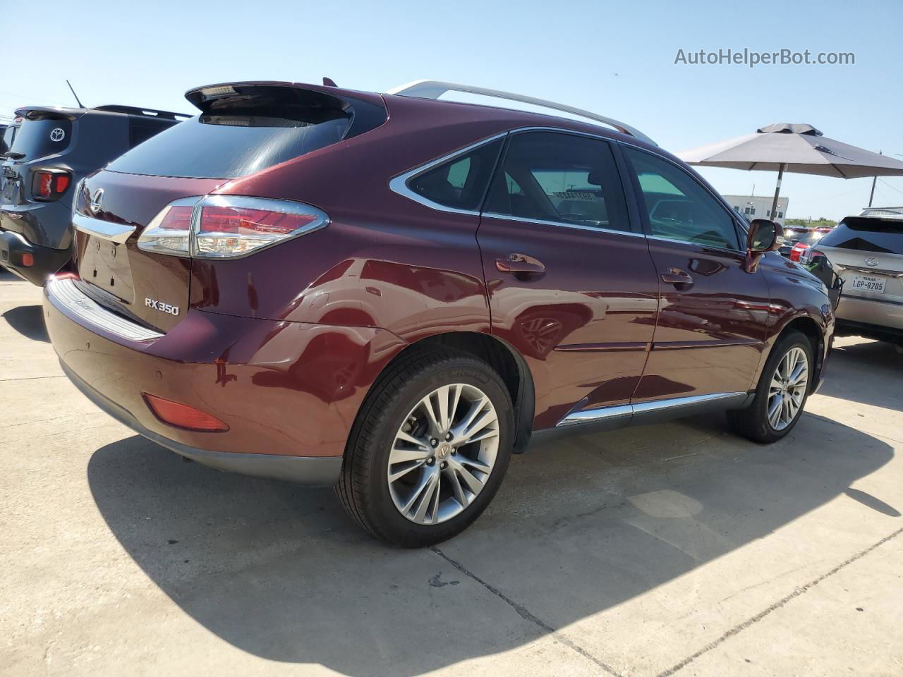 2013 Lexus Rx 350 Burgundy vin: 2T2ZK1BA8DC123727