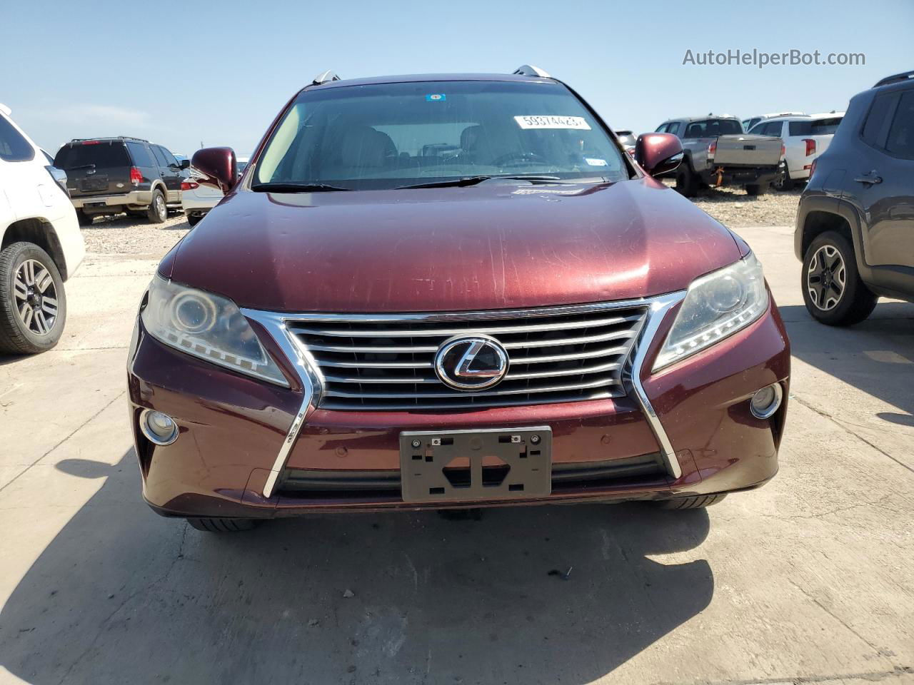 2013 Lexus Rx 350 Burgundy vin: 2T2ZK1BA8DC123727