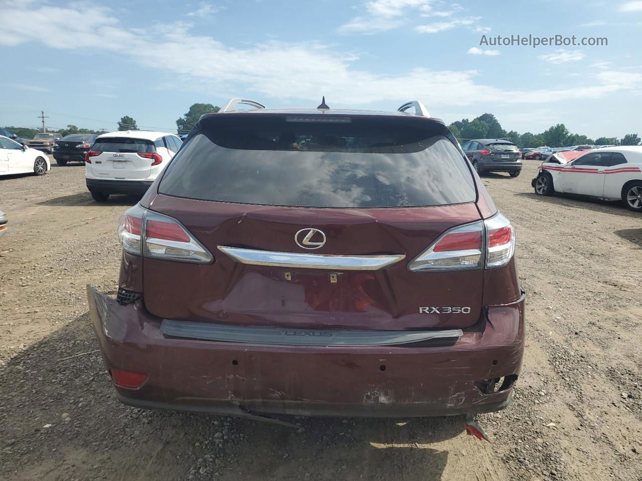 2013 Lexus Rx 350 Red vin: 2T2ZK1BA8DC128457