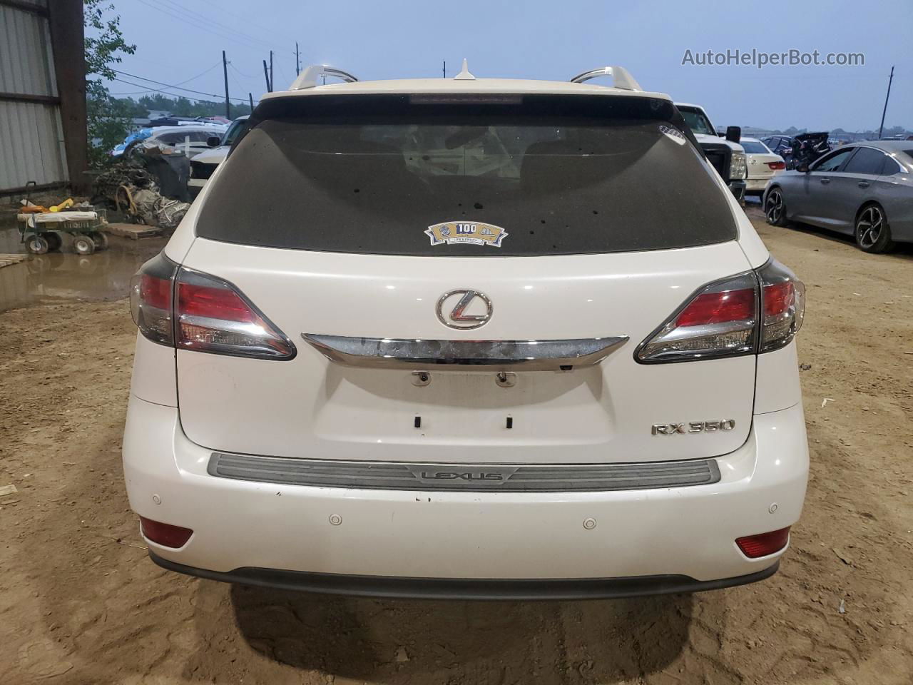 2013 Lexus Rx 350 White vin: 2T2ZK1BA8DC130547