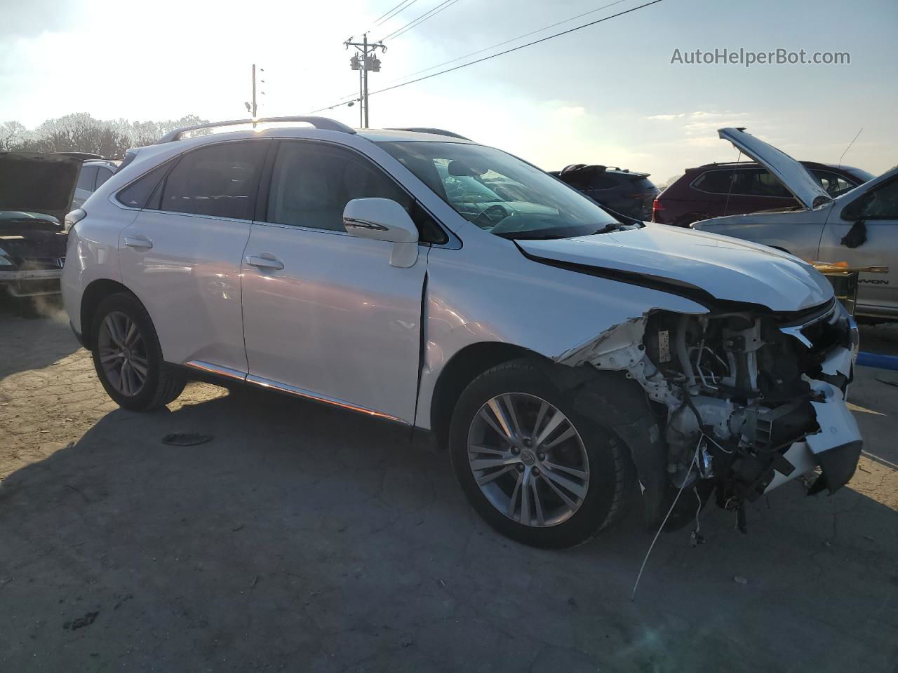 2015 Lexus Rx 350 White vin: 2T2ZK1BA8FC167892