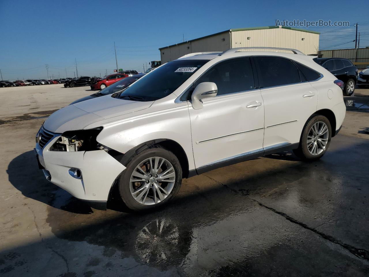 2013 Lexus Rx 350 White vin: 2T2ZK1BA9DC101364