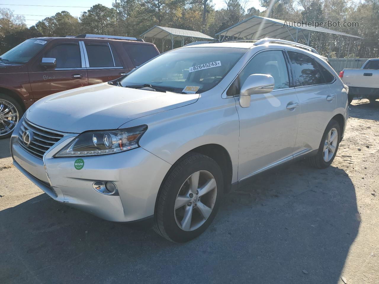 2013 Lexus Rx 350 Silver vin: 2T2ZK1BA9DC102420