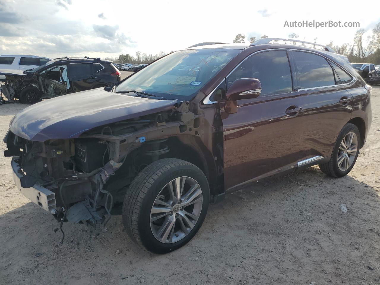 2015 Lexus Rx 350 Бордовый vin: 2T2ZK1BA9FC166833