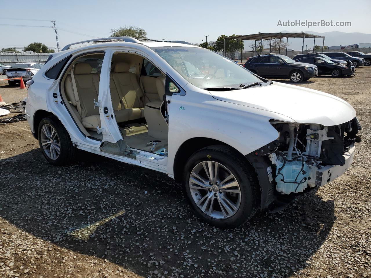 2015 Lexus Rx 350 White vin: 2T2ZK1BA9FC186015