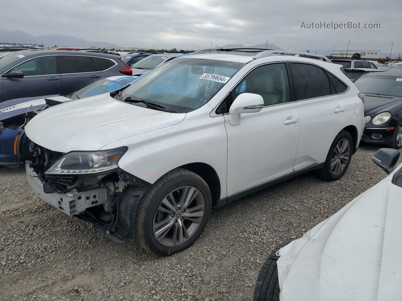 2015 Lexus Rx 350 White vin: 2T2ZK1BA9FC186015