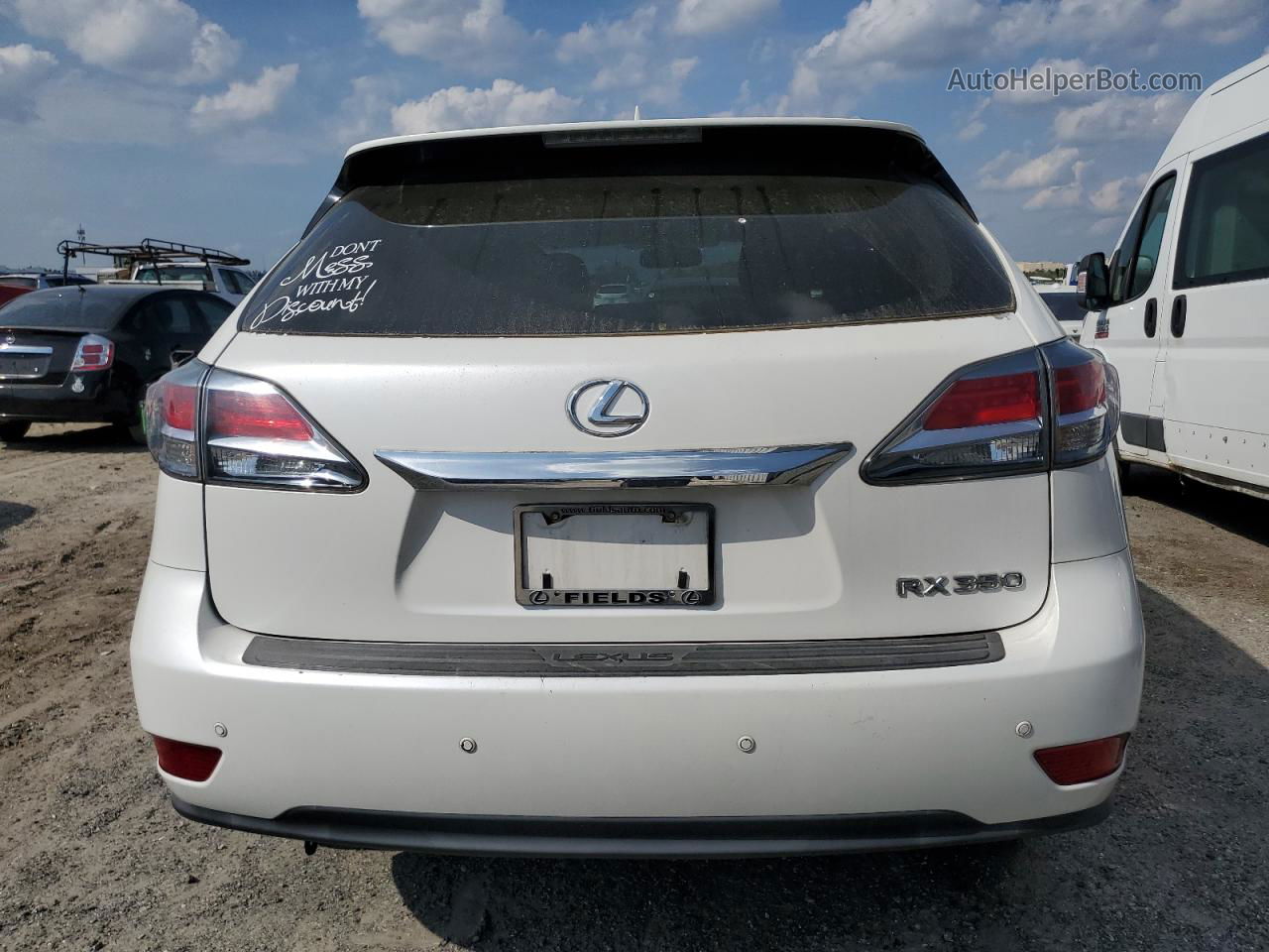 2013 Lexus Rx 350 White vin: 2T2ZK1BAXDC107075