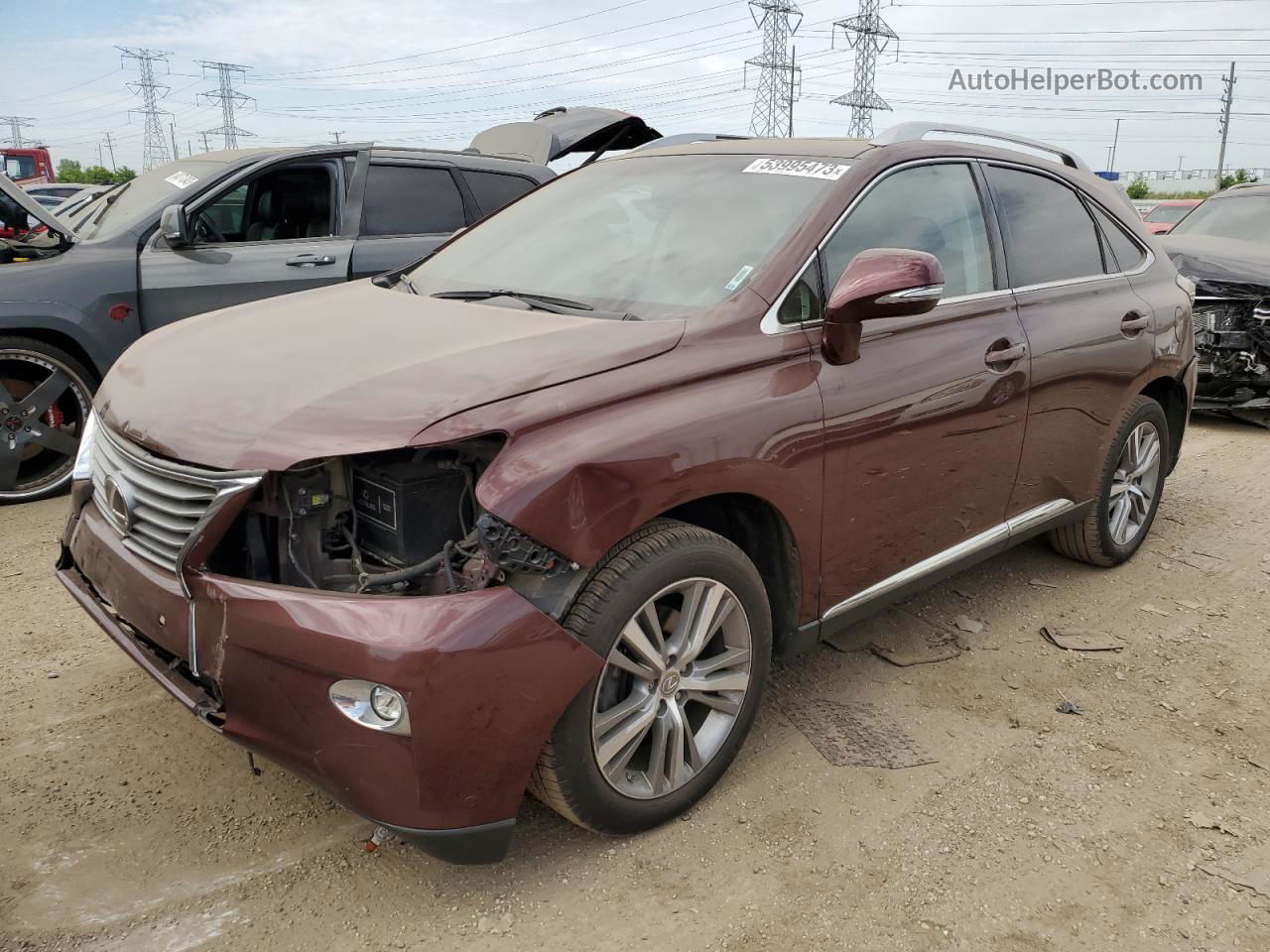 2015 Lexus Rx 350 Burgundy vin: 2T2ZK1BAXFC173046