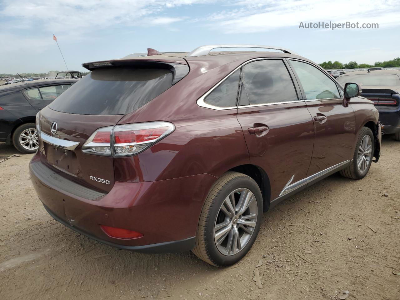 2015 Lexus Rx 350 Бордовый vin: 2T2ZK1BAXFC173046