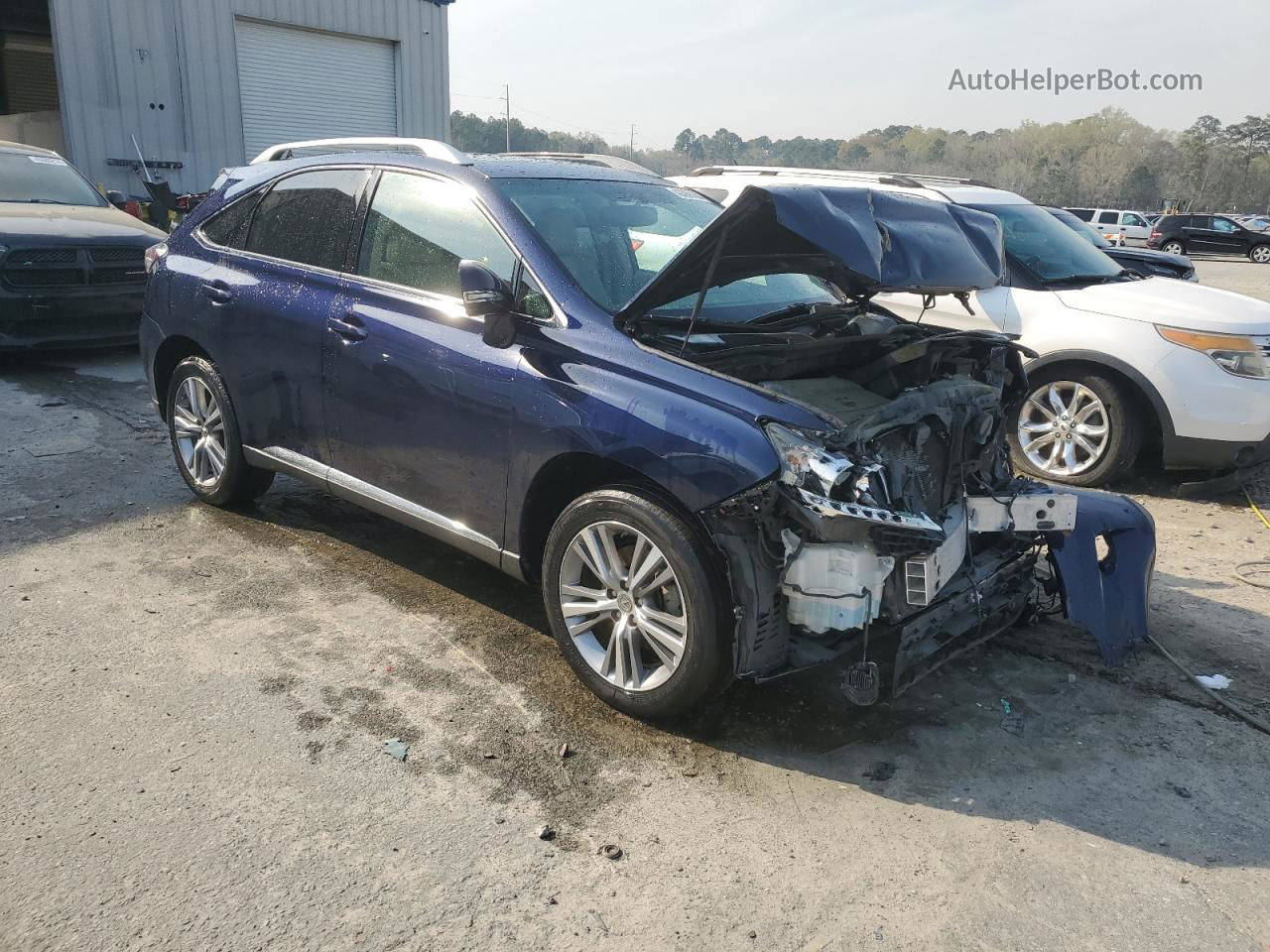 2015 Lexus Rx 350 Синий vin: 2T2ZK1BAXFC206823