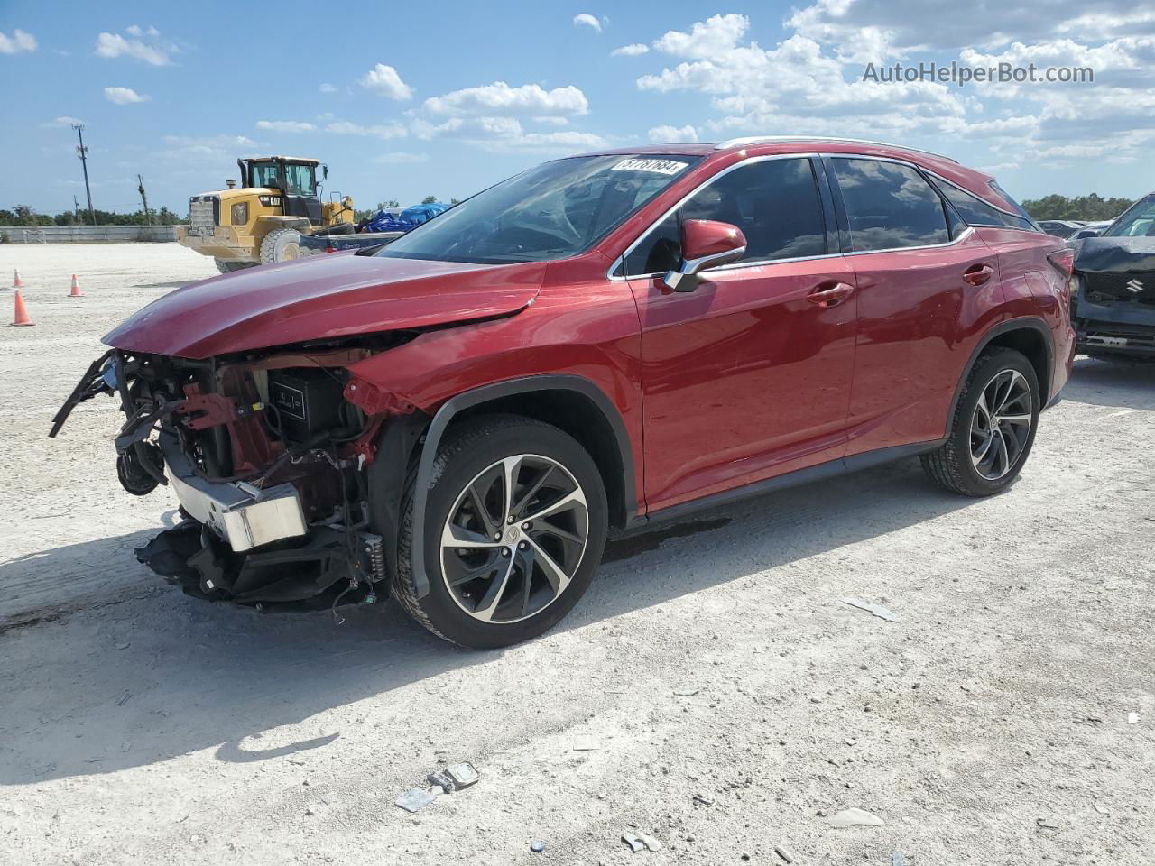 2016 Lexus Rx 350 Red vin: 2T2ZZMCA0GC017451