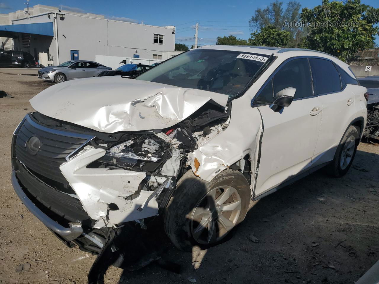 2016 Lexus Rx 350 White vin: 2T2ZZMCA1GC022769