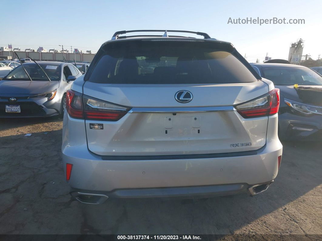 2016 Lexus Rx 350   Silver vin: 2T2ZZMCA1GC028863