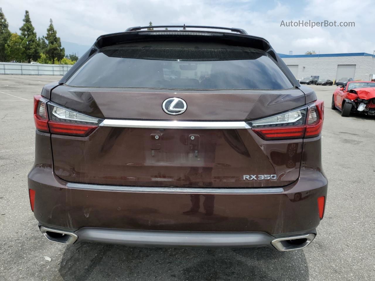 2016 Lexus Rx 350 Коричневый vin: 2T2ZZMCA3GC022207