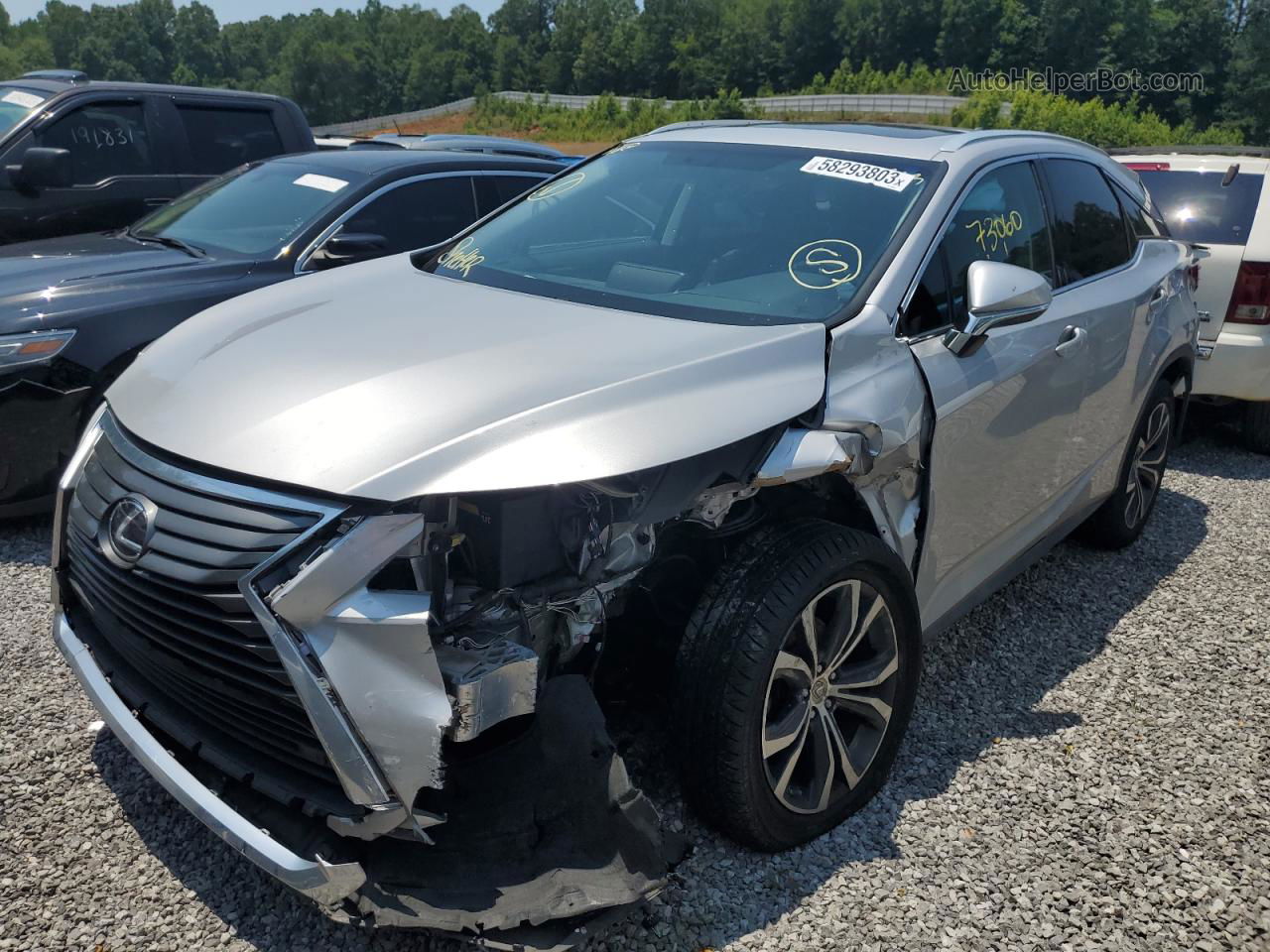 2016 Lexus Rx 350 Silver vin: 2T2ZZMCA4GC002063