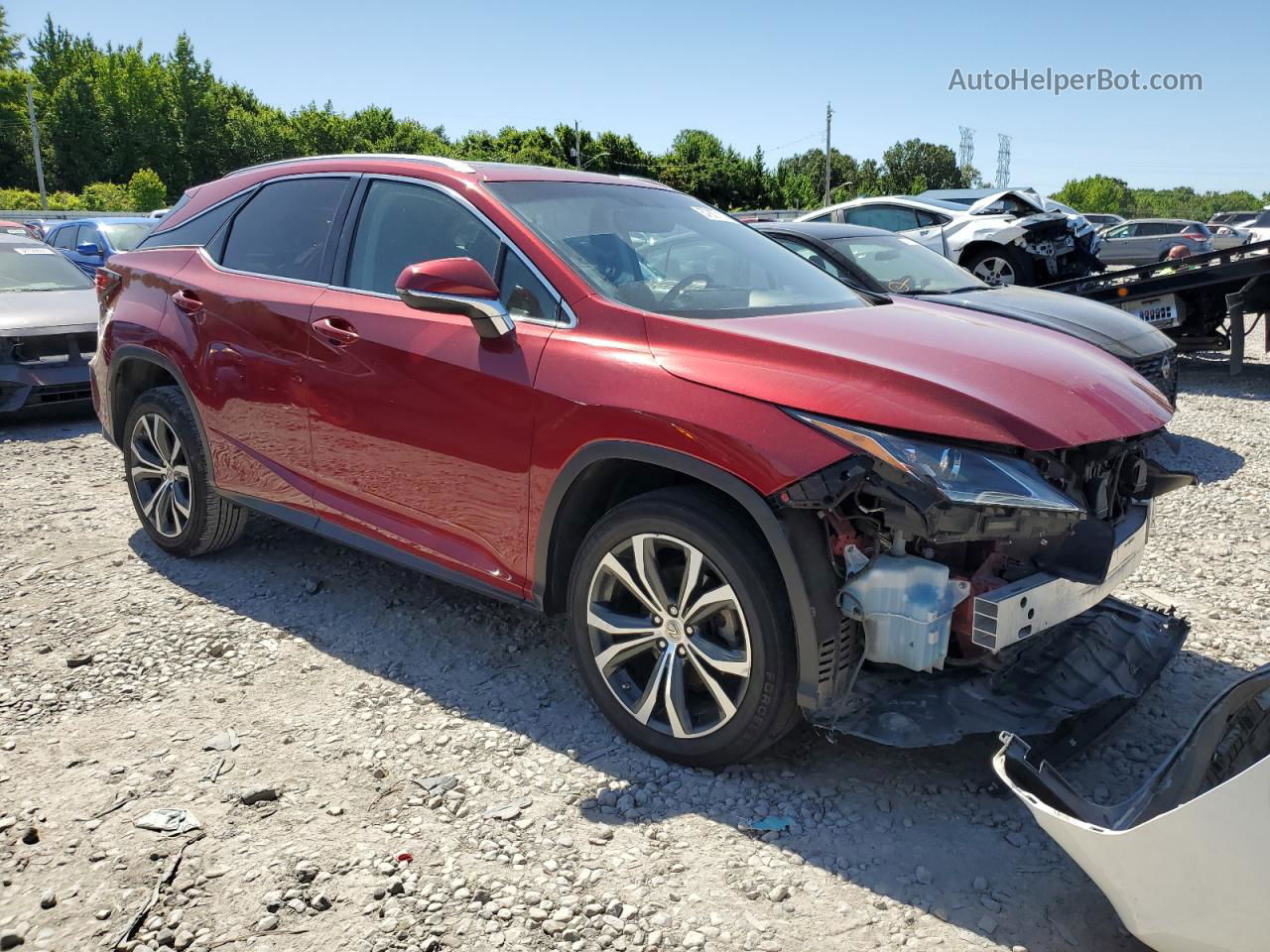 2016 Lexus Rx 350 Красный vin: 2T2ZZMCA4GC007926