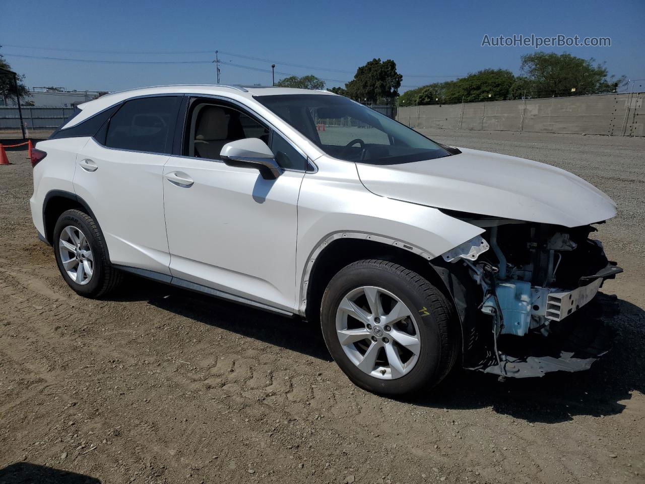 2016 Lexus Rx 350 White vin: 2T2ZZMCA7GC008567