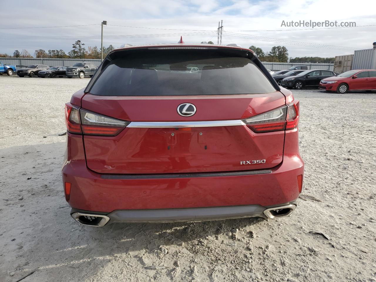 2016 Lexus Rx 350 Red vin: 2T2ZZMCA9GC004083