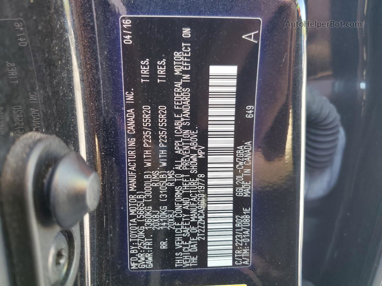 2016 Lexus Rx 350 Black vin: 2T2ZZMCA9GC019778