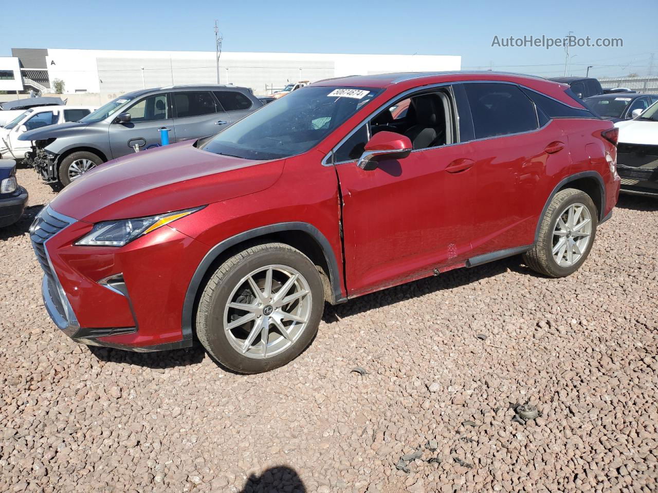 2016 Lexus Rx 350 Красный vin: 2T2ZZMCAXGC009454