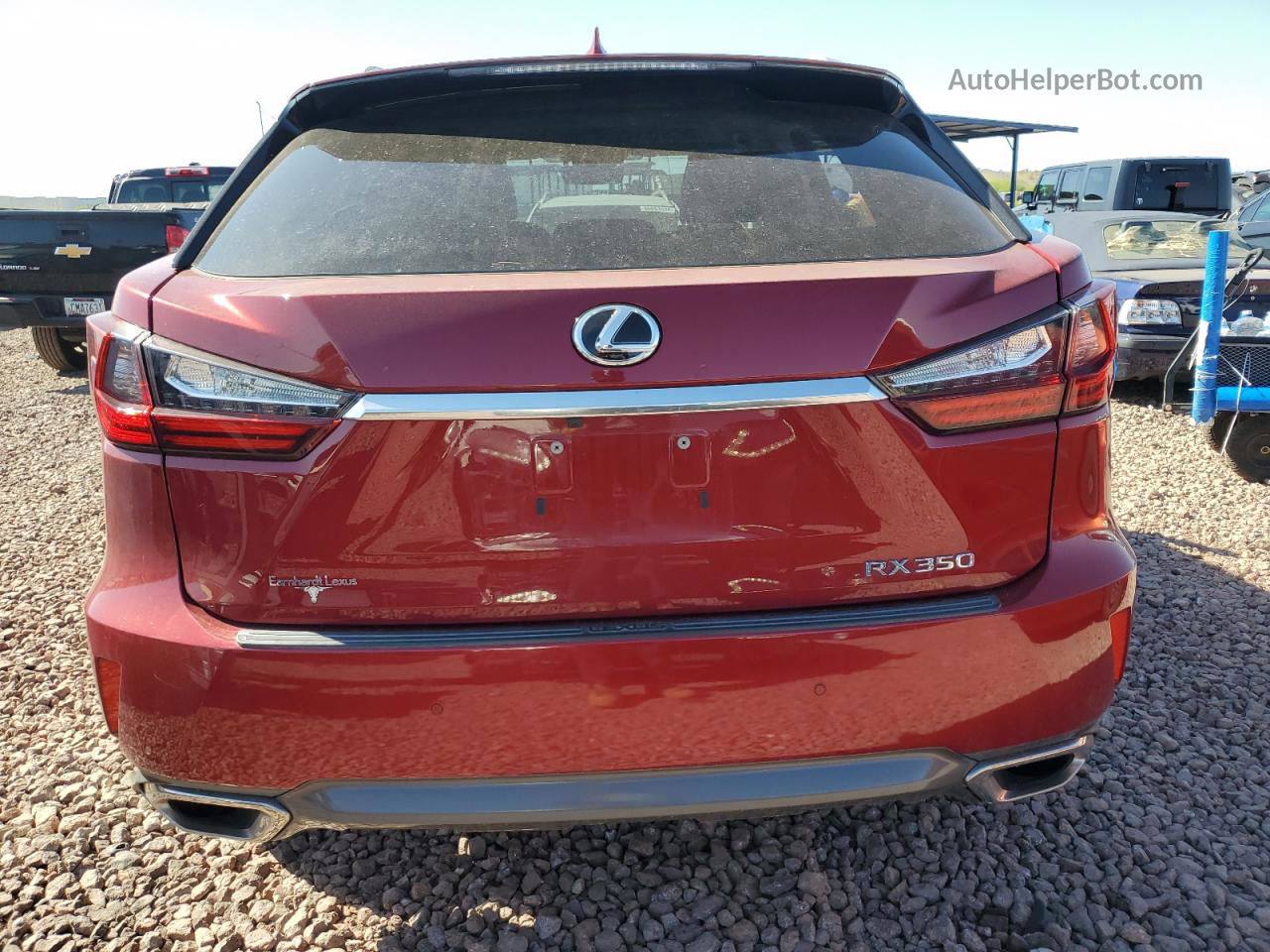 2016 Lexus Rx 350 Red vin: 2T2ZZMCAXGC009454