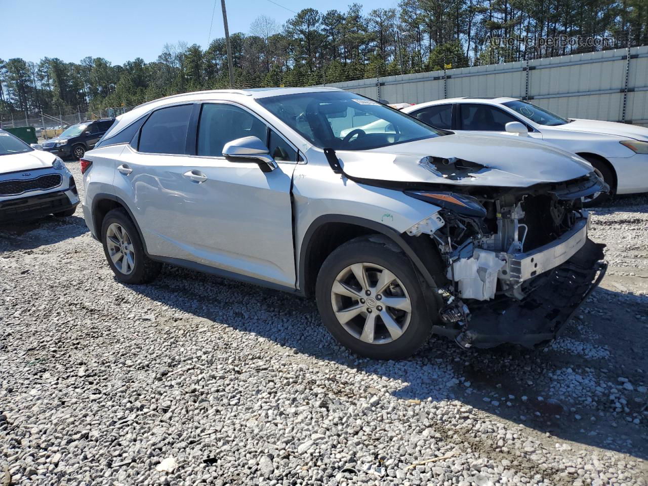 2016 Lexus Rx 350 Silver vin: 2T2ZZMCAXGC022480