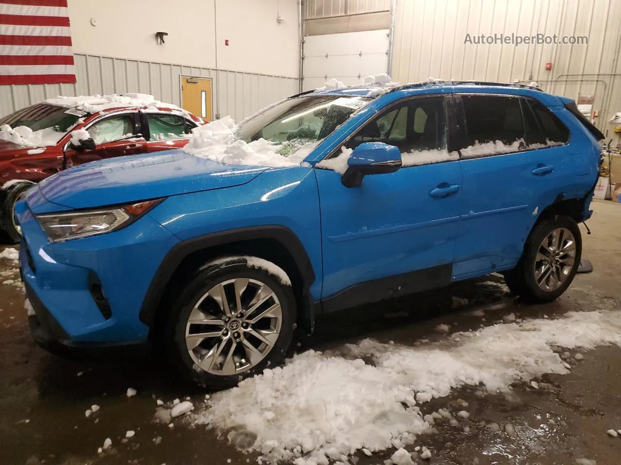 2021 Toyota Rav4 Xle Premium Blue vin: 2T3A1RFV1MW233752