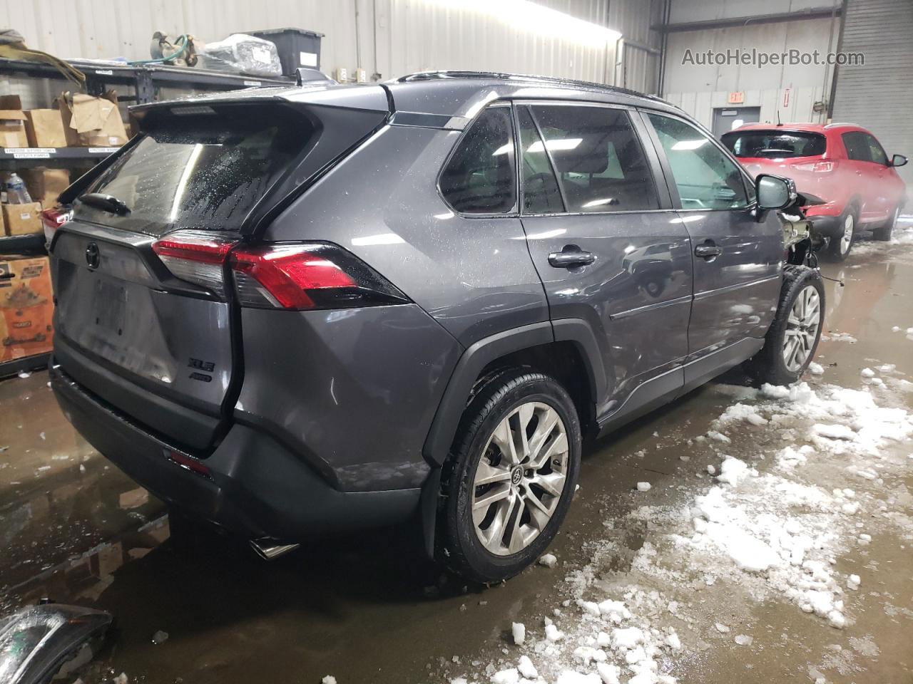 2019 Toyota Rav4 Xle Premium Gray vin: 2T3A1RFV2KW065679